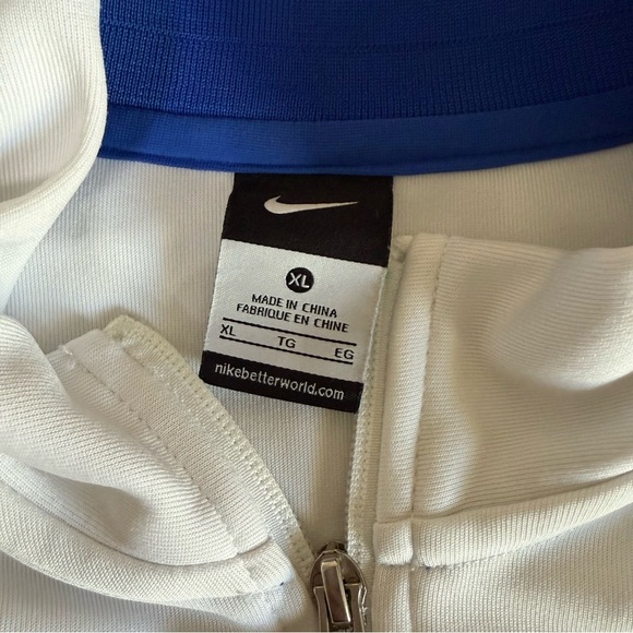 NIKE USA SIZE XL LARGE N98 MEN'S US SOCCER TRACK JACKET 589862-100 White - Picture 8 of 9